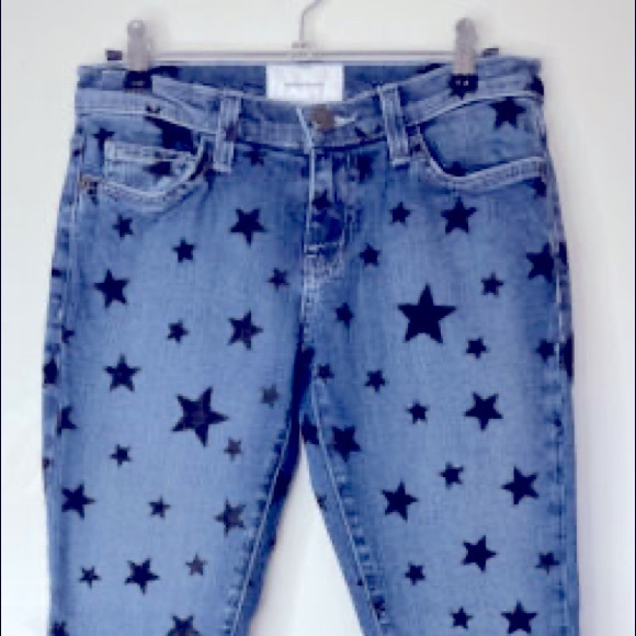 Rare Current/Elliott The Stiletto Star Jeans in Flocked Star - Picture 4 of 6
